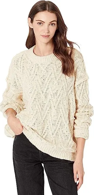 Free People Isla Cable Tunic (Tea) Women's Clothing
