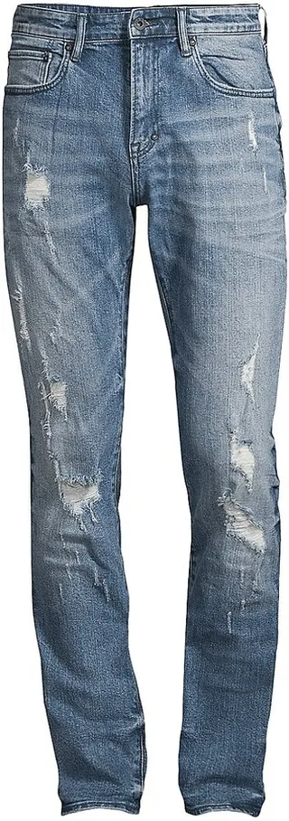 Le Sabre Stretch The Five Distressed Slim-Fit Jeans