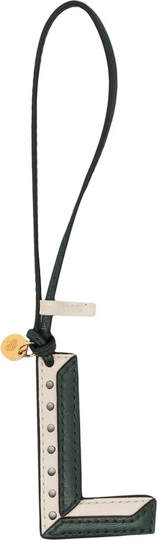 Colour-Block Leather Keyring