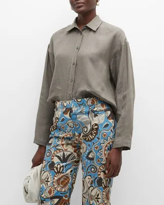 Canard Button Down Linen Top