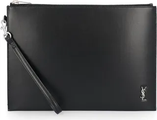 Saint Laurent Tiny Monogram Zipped Clutch Bag