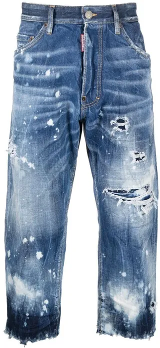 Distressed Cropped Jeans