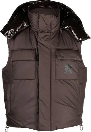 Monogram-Print Padded Gilet