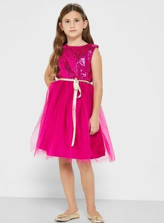 Sequin Embellished Partywear Dress