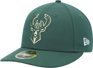 Men's New Era Hunter Green Milwaukee Bucks Team Low Profile 59FIFTY Fitted Hat