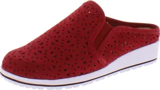 Freedom Womens Leather Slip On Slip-On Sneakers