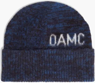 Jacquard-knit wool-blend beanie