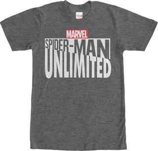 Men's Marvel Spider-Man Unlimited Logo T-Shirt - Charcoal Heather - Medium