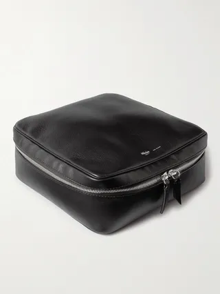 Small Full-Grain Leather Clothing Pouch
