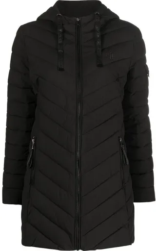 Insulated hooded puffer jacket