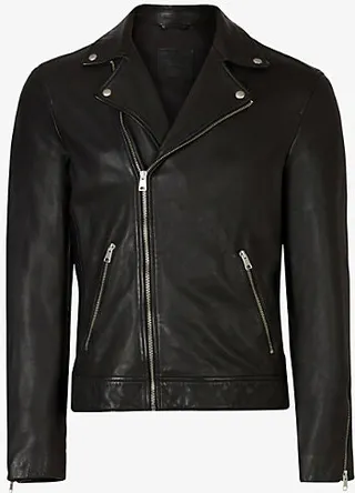 Mens Black Tyson eather Biker Jacket