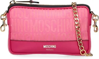 Monogram jacquard nylon shoulder bag