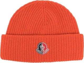 Logo-Patch Wool Beanie
