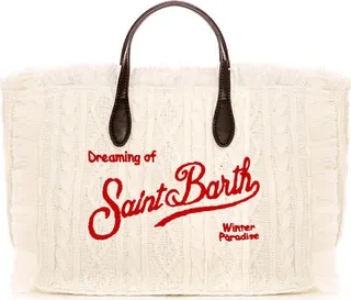 White Tricot Handbag