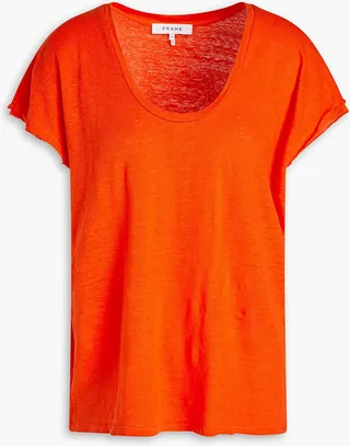 Linen-jersey T-shirt