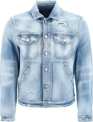 Dsquared2 Icon Sunset Boxy Denim Jacket