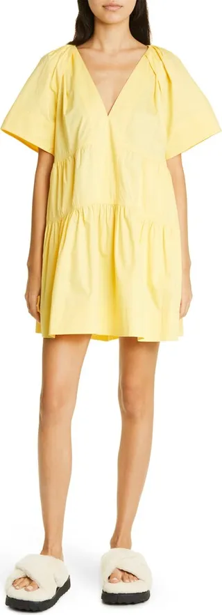 Camila Tiered Cotton Minidress