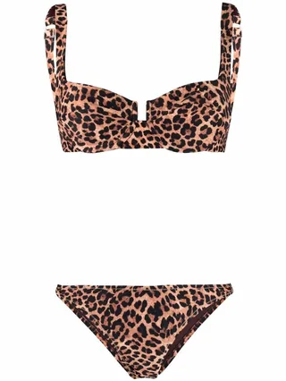 Leopard-Print Balcony Bikini