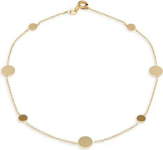 14K Yellow Gold Anklet