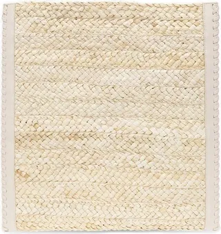 Cult Gaia Logo-Plaque Interwoven Beach Tote Bag