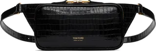 TOM FORD Black Leather Belt Bag