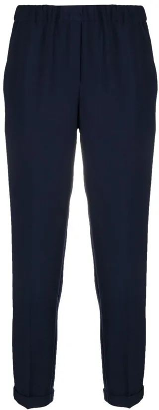 Slim-Fit Cropped Trousers
