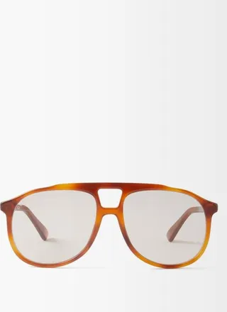 Navigator-frame Acetate Sunglasses