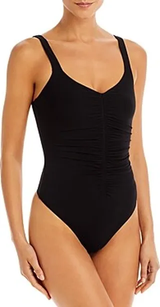 Good American Good Touch Ruched Bodysuit