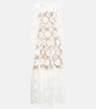 Floral lace maxi dress