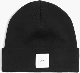 Appliquéd cotton beanie