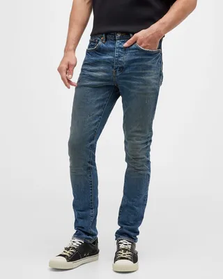 Men's Aged Slim-Straight Jeans