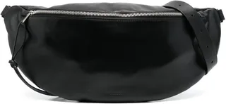 Debossed-Logo Leather Belt Bag