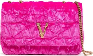 Virtus velvet shoulder bag