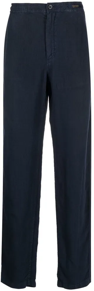 Straight-Leg Linen Trousers