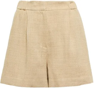 Silk and linen shorts