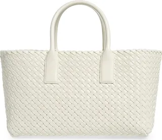 Small Cabat Intreccio Leather Tote