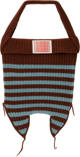 Charles Jeffrey Loverboy SSENSE Exclusive Blue & Brown Mini Bag