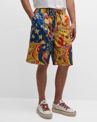 x No Vacancy Inn Men's Galactic Paradise Shorts