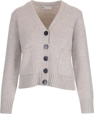 Tory Burch Buttoned V-Neck Cardigan
