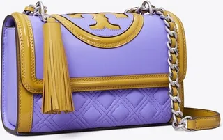 Small Fleming Patent Border Convertible Shoulder Bag