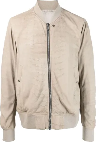 Leather Bomber Jacket