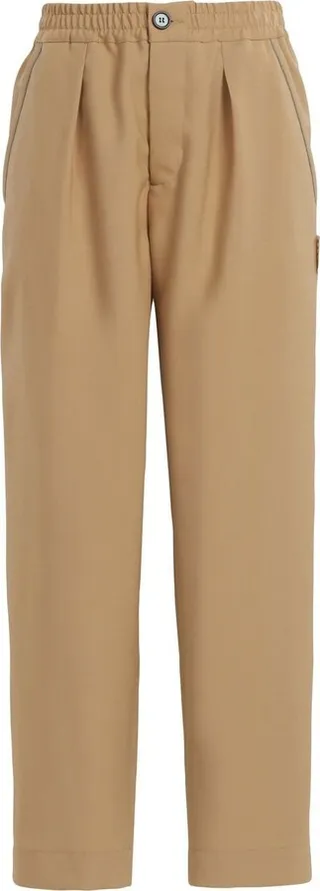 Straight-Leg Wool Trousers