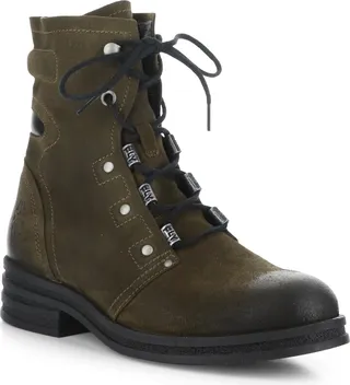 Knot Suede Combat Boot