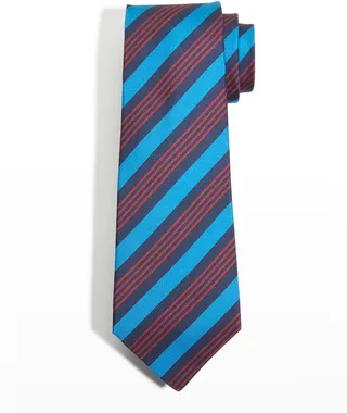 Men's Multi-Stripe Silk Tie