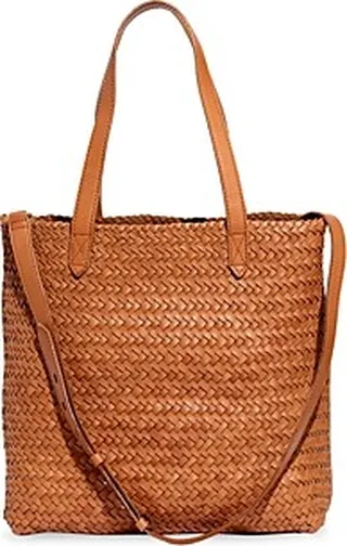 Madewell The Medium Transport Tote: Woven Leather Edition