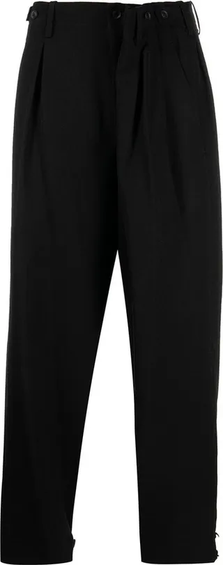 Wide-Leg Wool Trousers