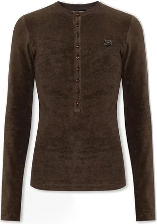 Dolce & Gabbana Logo Plaque Crewneck T-Shirt