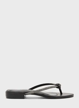 Cross Strap Flat Sandals