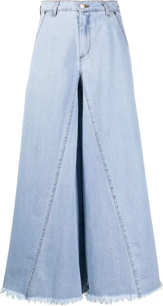 Wide-Leg Cotton Jeans