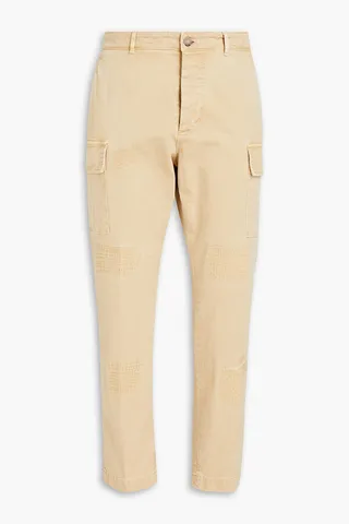 Cotton-blend twill cargo pants